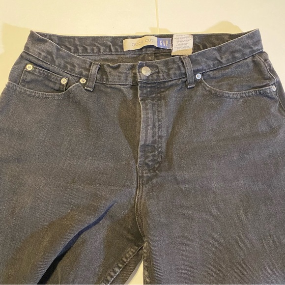 Gap vintage black Boot Cut jeans SZ 14 Ankle slightly distressed 100% cotton GUC - Picture 8 of 11